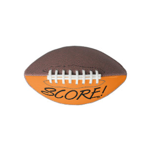 黒とオレンジのミニサッカーボール アメリカンフットボール