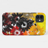 黒とオレンジの花柄 Case-Mate iPhoneケース (裏面(横))