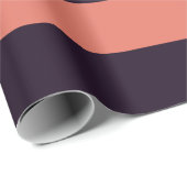 黒とオレンジクールのトーンアウストライプン ラッピングペーパー (ロールコーナー)