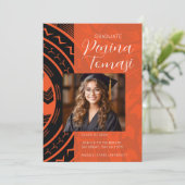 黒とオレンジ 招待状 (スタンド正面)