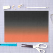 黒とオレンジ 薄葉紙 (クラフト)