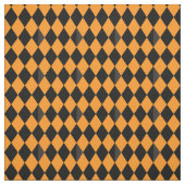 黒とオ伝統的レンジのハロウィン模様 ファブリック (見本)