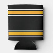 黒とカスタマイズ金ゴールドの名前 缶クーラー (裏面)