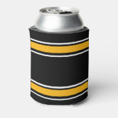 黒とカスタマイズ金ゴールドの名前 缶クーラー (缶裏面)