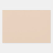 黒とクリームヒョウ印刷 ラッピングペーパーシート (正面2)