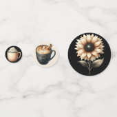 黒とクリーム秋秋をテーマにしたアイテム コンフェッティ (裏面)