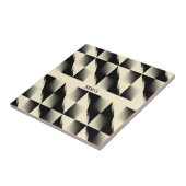 黒とクリーム(追加イニシャル) タイル (側面)