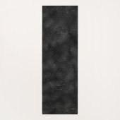 黒とグリッターストライプのパターン ヨガマット (裏面)