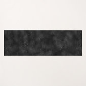 黒とグリッターストライプのパターン ヨガマット (正面(横))