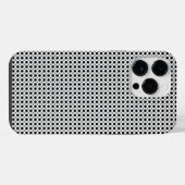 黒とグレーのはんてん模様 iPhoneケース (裏面横)