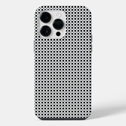 黒とグレーのはんてん模様 iPhoneケース (裏面)