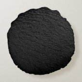 黒とグレーのエリアじゅうたん ラウンドクッション (裏面)