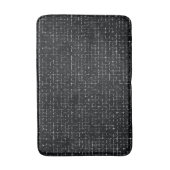 黒とグレーのクロスバスマット バスマット (正面縦)