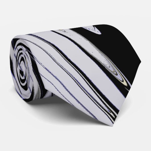 黒とグレーのスプラッシュモダンタイ ネクタイ (ロール)
