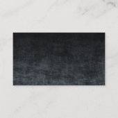 黒とグレーのテクスグラデーションチャ 名刺 (正面)