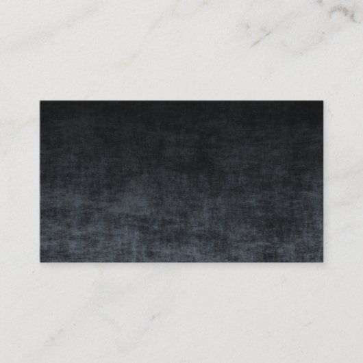 黒とグレーのテクスグラデーションチャ 名刺 (正面)