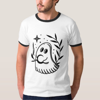 黒とグレーのフルロゴ付きメンズTシャツ Tシャツ