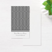 黒とグレーのヘリンボーンイヤリングカード (デスク)