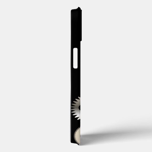 黒とグレーのリアルギア Case-Mate iPhoneケース (裏面 / 右)