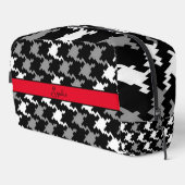 黒とグレーの個人用化粧品バッグ ドップキット (右コーナー)