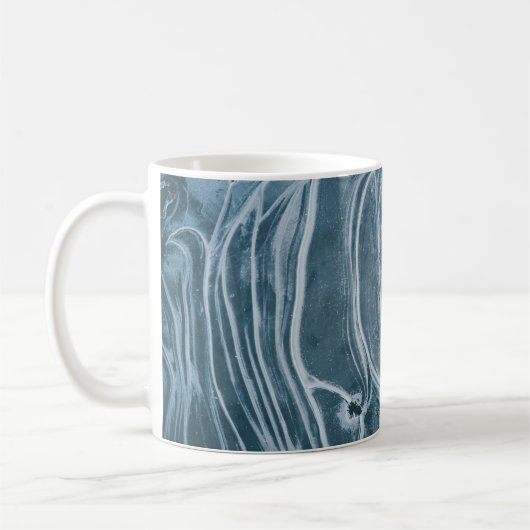 黒とグレーの抽象芸術絵画 コーヒーマグカップ (左)