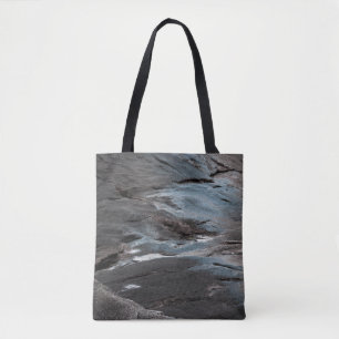 黒とグレーの抽象芸術絵画 トートバッグ