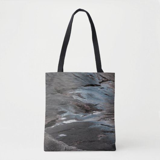 黒とグレーの抽象芸術絵画 トートバッグ (正面)