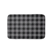 黒とグレーの格子柄 バスマット (正面)