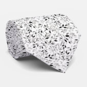 黒とグレーの水の色離れのエレガント ネクタイ (ロール)