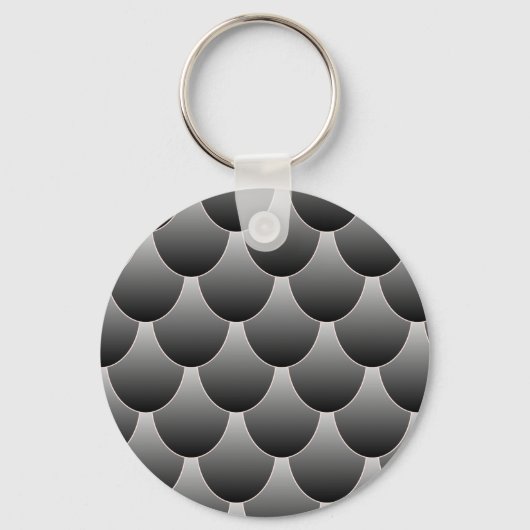 黒とグレーはかりで測 キーホルダー (正面)