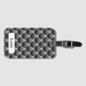 黒とグレーはかりで測 ラゲッジタグ (正面横)