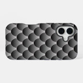 黒とグレーはかりで測 iPhone 16ケース (裏面横)