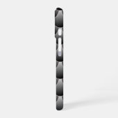 黒とグレーはかりで測 iPhone 16ケース (左側面)
