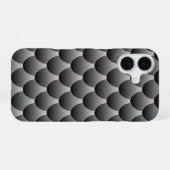 黒とグレーはかりで測 iPhone 16ケース (裏面横)