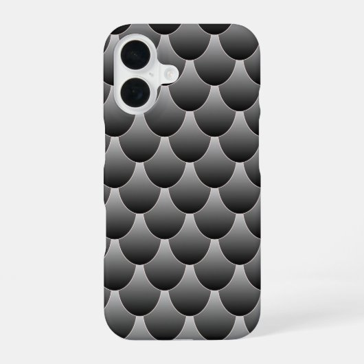 黒とグレーはかりで測 iPhone 16ケース (裏面)