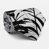 黒とグレーパームズタイ ネクタイ (ロール)