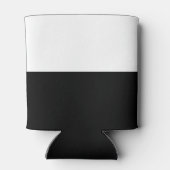 黒とグレー文字の黒無地の色 缶クーラー (裏面)