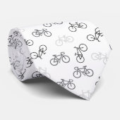 黒とグレー の 自転車 ネクタイ (ロール)