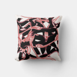 黒とサーモンのスクラップまたは白のテープを破壊 クッション