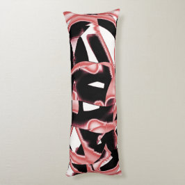 黒とサーモンのスクラップまたは白のテープを破壊 ボディピロー