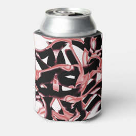 黒とサーモンのスクラップ、白いテープの破壊 缶クーラー