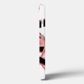 黒とサーモンのスクラップ、白いテープの破壊 Case-Mate iPhoneケース (裏面 / 左)