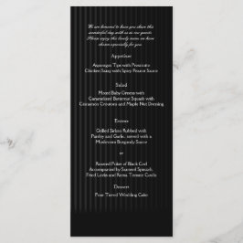 黒とシルバーのメニューにゴシックカンデ結婚ラブラ メニュー