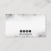 黒とスタイリッシュ白のドラゴン神秘的なタトゥー 名刺 (裏面)