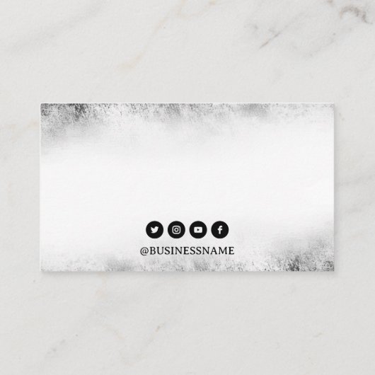 黒とスタイリッシュ白のドラゴン神秘的なタトゥー 名刺 (裏面)