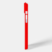 黒とスタイリッシュ赤いハートのパターン名テンプレート Case-Mate iPhoneケース (裏面 / 左)