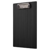 黒とスモーキーの黒の細い縦型ストライプ クリップボード (左)