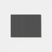 黒とスモーキーの黒の細い縦型ストライプ ポストイット (正面)