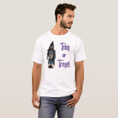 黒とタンのコンハウンドのトリック Tシャツ (正面フル)