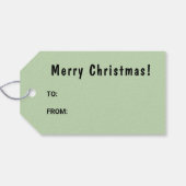 黒とタンのドイツの羊飼いとクリスマスツリー ギフトタグ (裏面横)